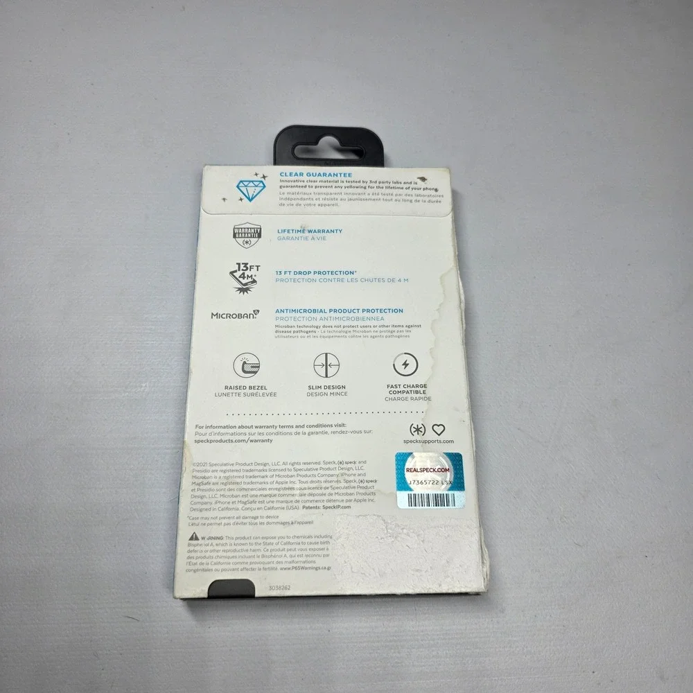 Speck Presidio Perfect-Clear iPhone 13 Pro Case MagSafe 13ft Drop Protection